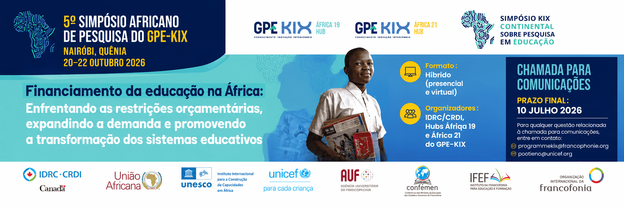 5.º Simpósio GPE KIX: Convite à apresentação de comunicações